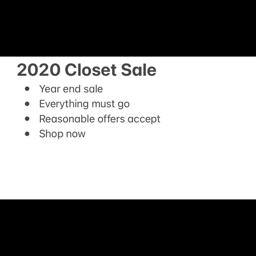 2020 Closet SALE
